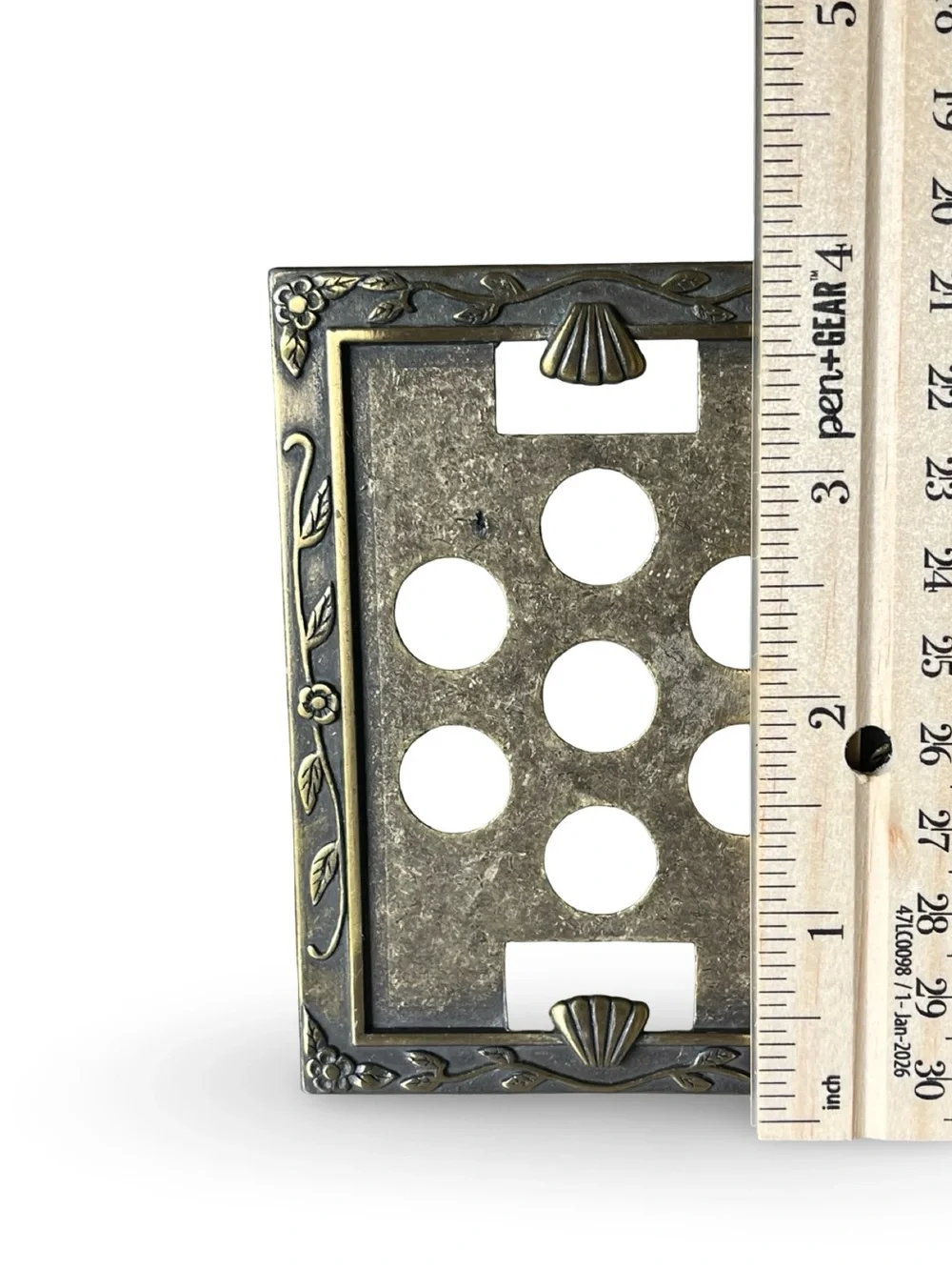 Vintage Brass Tone Miniature Baby Theme Frame